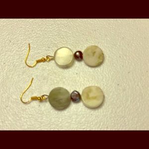 Jade Pearl Stack Pierced Earrings